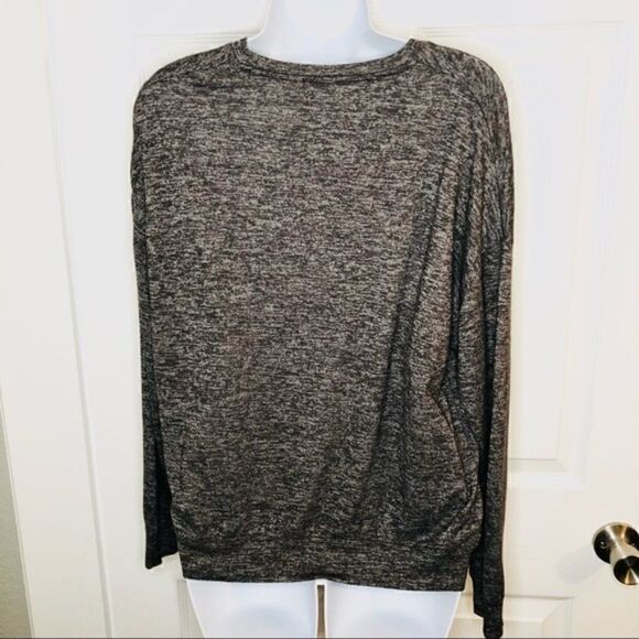 Athleta Marled Atketic Sweatshirt Taupe Brown Grey XS Petite - Picture 6 of 7